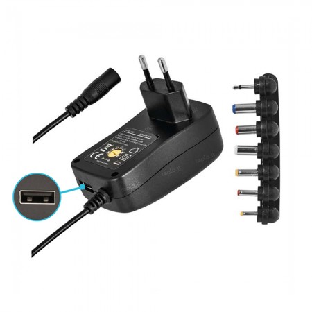 Alimentatore Universale EMOS 3-12V 1000mA - Versatile con USB 5V/2A | EMOS N3111