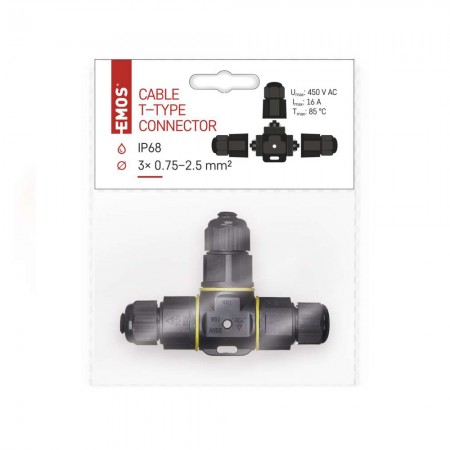 CONNETTORE GIUNTO A 'T' TRIPOLARE IP68 LED EMOS ZS9030