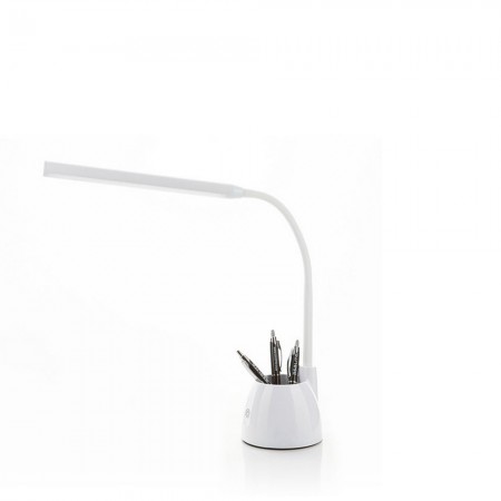 Lampada da Tavolo LED Bianca 6W 4000K - Dimmerabile, con Portapenne
