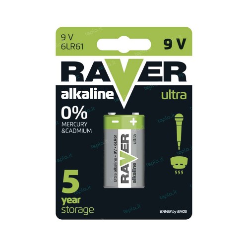 BATTERIA 9V TRANSISTOR ALCALINA...