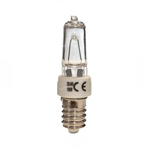 Lampadina eco alogena 105W (130W), CRI 100, luce calda e dimmerabile.