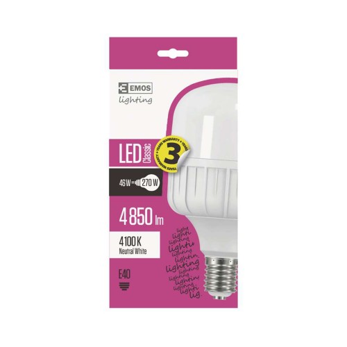 LAMPADINA LED E40 46W (270W) T140...