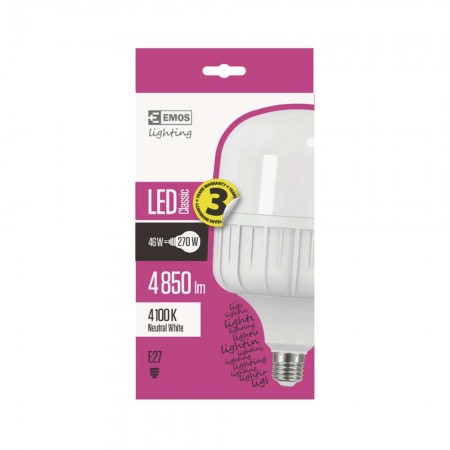 LAMPADINA LED E27 46W (270W) T140 4100K 4850LM EMOS  ZL5751