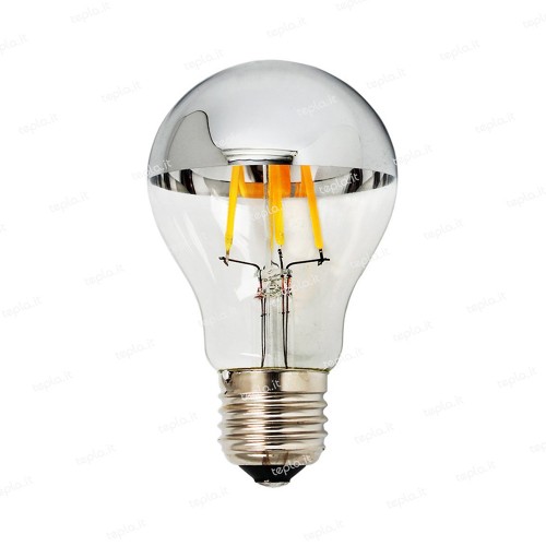 LAMPADINA LED FILAMENTO 7W CUPOLA ARGENTO 700LM 2700K OPTONICA 1880