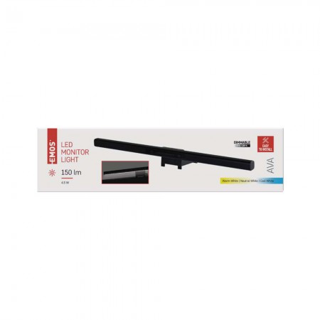 Lampada da monitor LED dimmerabile: L'illuminazione perfetta per il tuo spazio di lavoro! AVA EMOS Z7617