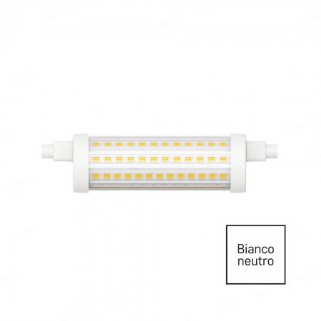 Lampada LED lineare R7S IMPERIA 213261 19W 2500lm 4000K con attacchi disassati per faretti con spazio limitato