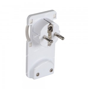 Spina mobile Schuko ultrapiatta bianca maniglie retrattili resistente fuoco salvaspazio