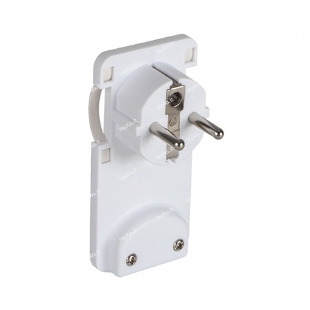 Spina mobile Schuko ultrapiatta bianca maniglie retrattili resistente fuoco salvaspazio