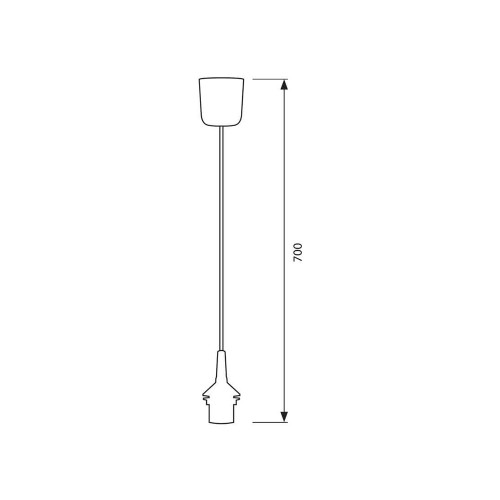 PENDEL BIANCO 700MM VIVALUX 31101
