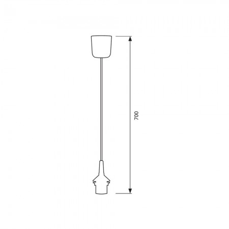 PENDEL BIANCO 700MM VIVALUX 31101