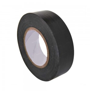 Nastro isolante PVC nero 19mm x 25m, spessore 0.15mm, autoestinguente e certificato CEI EN 60454.
