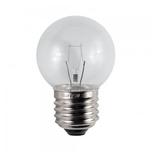 Lampadina per forno sfera E27 25W, 300°, alta temperatura