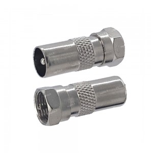 Adattatore da Spina TV 9.5mm a Presa SAT Tipo F Ecova 31388