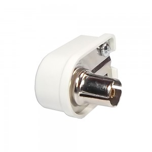 Presa coassiale a squadro 9.5MM, impedenza 75 Ohm, fissaggio sicuro. Made in Italy.
