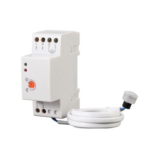 CREPUSCOLARE C/SENSORE BARRA DIN 20A IP64