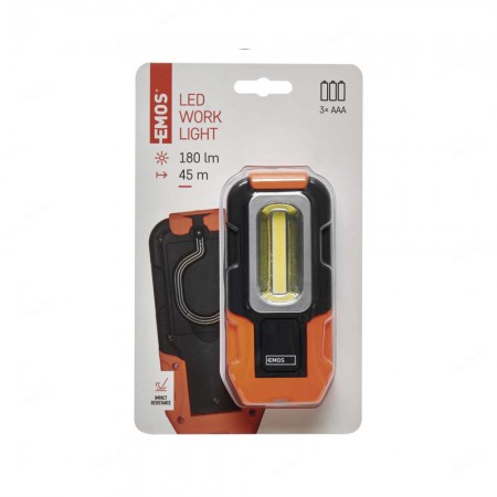 LAMPADA DA LAVORO A BATTERIE 3W COB LED P3888 EMOS