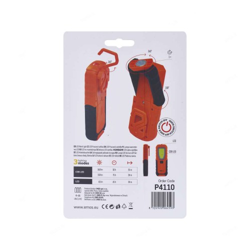 LAMPADA DA LAVORO A BATTERIE 5W COB +...