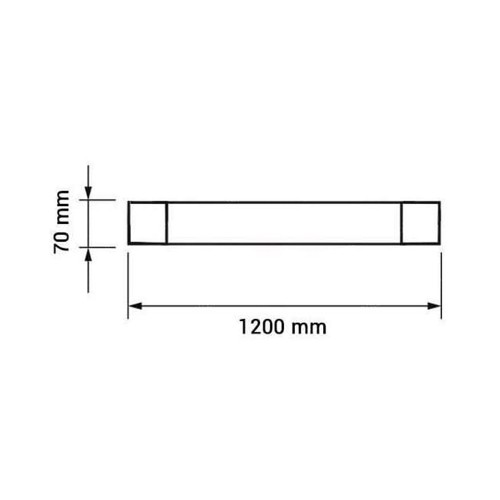 PLAFONIERA LED BATTEN LIGHT 40W 120CM...