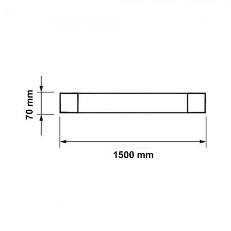 PLAFONIERA LED BATTEN LIGHT 50W 150CM IP20 4150LM 6000K OPTONICA 6680