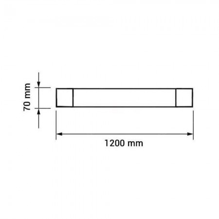 PLAFONIERA LED BATTEN LIGHT 40W 120CM IP20 3320LM 4000K OPTONICA 6678