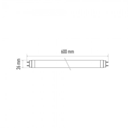 TUBO LED T8 9W 900LM IN VETRO 6500K 60CM EMOS Z73112