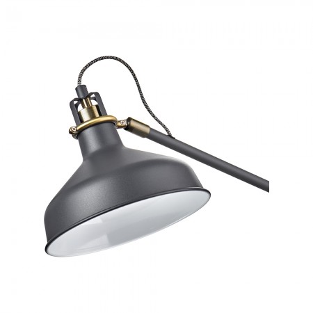 Lampada da Tavolo HARRY EMOS Grigio Scuro - E27, Braccio Regolabile, Design Elegante | Emos Z7611