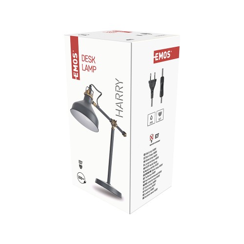 Lampada da Tavolo HARRY EMOS Grigio...