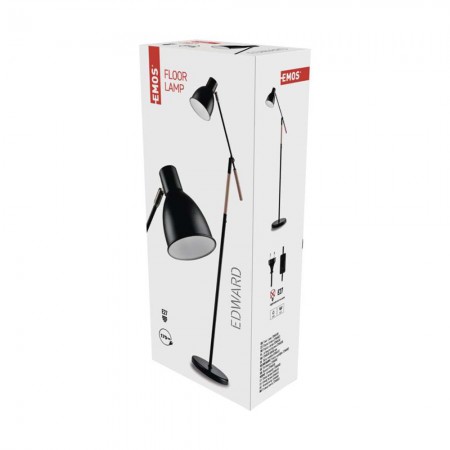 Lampada da Terra E27 EDWARD: Eleganza e Funzionalità in Ogni Ambiente | Emos Z7606