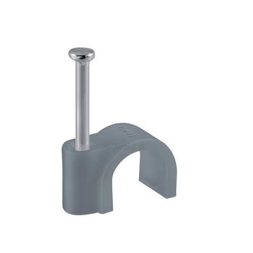 GRAFFETTE FISSACAVO GRIGIO CON CHIODO MISURA 7/8 CONF 100PZ