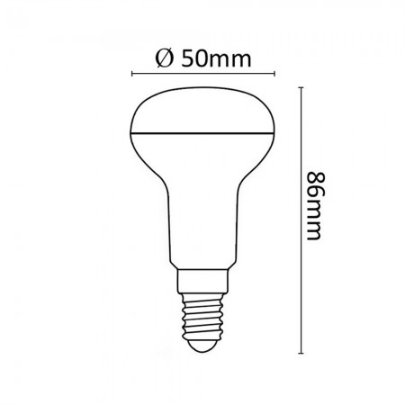 Lampadina Reflector Eco Alogena E14 R50 28W (40W) Dimmerabile