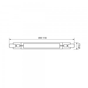 Lampadina COB LED R7S 8W... 2
