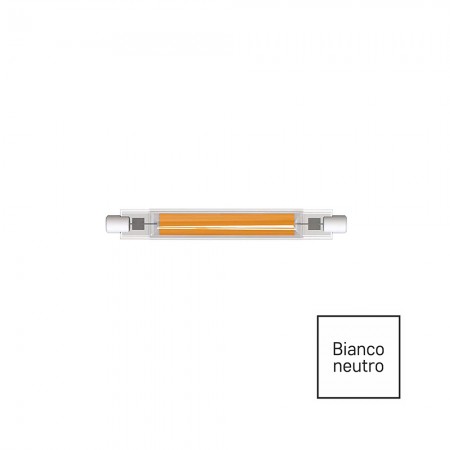 Lampadina COB LED R7S 4W 78mm Lineare | Luce 4000K | Vivalux 004435