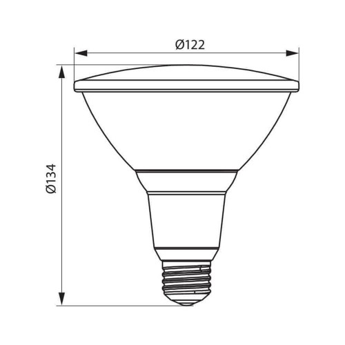 LAMPADINA LED PAR38 15W E27 4000K...