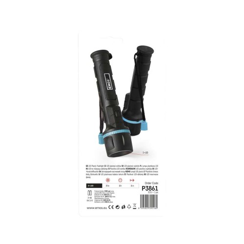 TORCIA IN GOMMA 3 LED 20LM EMOS P3861