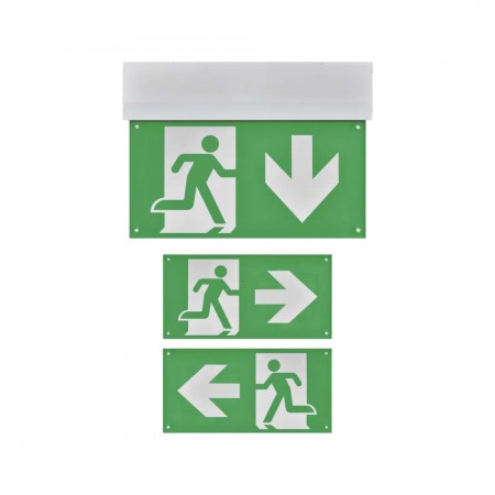 Lampada di Emergenza LED a Bandiera: Modalità Permanente/Solo Emergenza, 3W, Visibilità 30m | Emos ZN1210