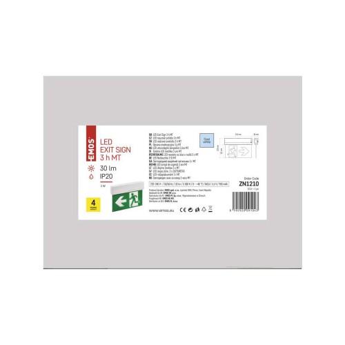 Lampada di Emergenza LED a Bandiera:...