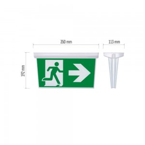 Diffusore con Pittogrammi NESSI per Lampada Emergenza ZN1110 - Emos ZN1112 2