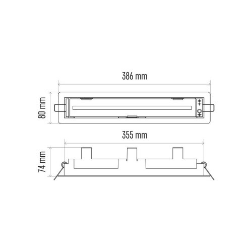 Telaio per Lampada Emergenza ZN1210:...