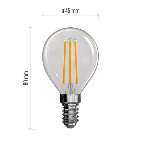 LAMPADINA LED FILAMENTO E14 4W (40W)...