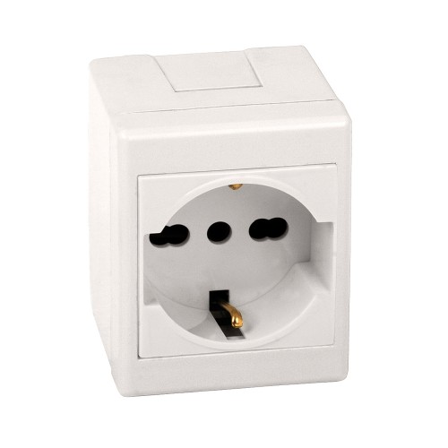 SCATOLA A PARETE CON PRESA SCHUKO 10/16A FAEG FG10234