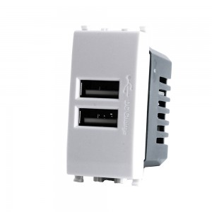 PRESA USB DOPPIA 2A 821B...