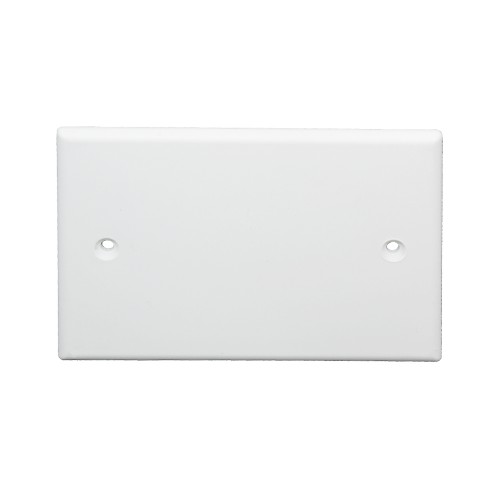 PLACCA CIECA 3 MODULI BIANCA CON VITI FAEG 10033