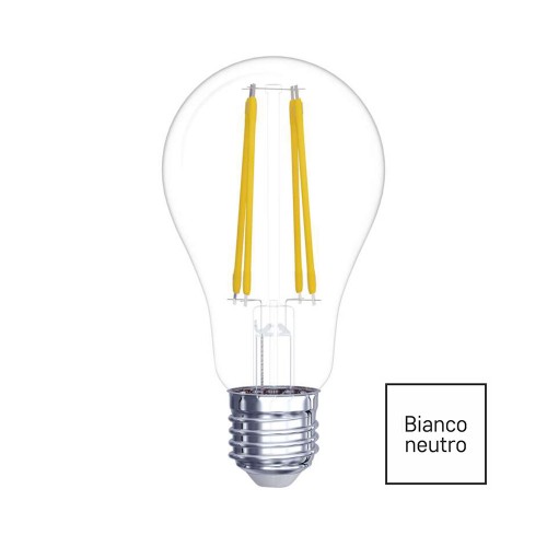LAMPADINA LED FILAMENTO E27 4.2W (40W) 4100K 470LM GOCCIA CHIARA EMOS Z74222