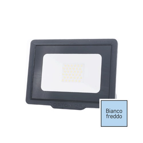 FARO LED 20W IP65 6000K NERO SLIM OPTONICA 5918