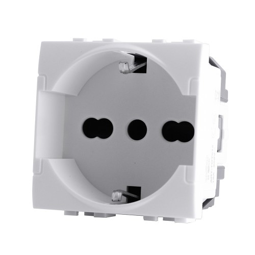 PRESA SCHUKO 10/16A UNEL 814BB COMPATIBILE LIVING LIGHT