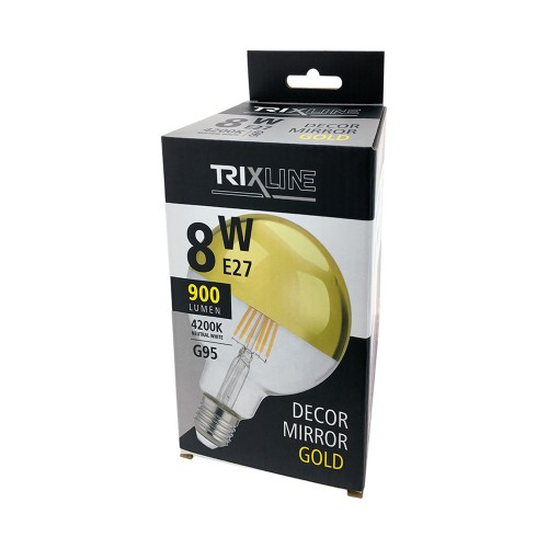 LAMPADINA LED FILAMENTO E27 8W GLOBO...