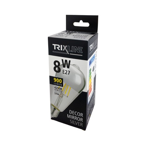 LAMPADINA LED FILAMENTO E27 8W ST64...