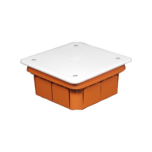 SCATOLA DERIVAZIONE INCASSO C/COPRECHIO 92X92X45