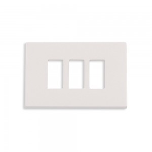 Placca 3 fori bianco puro...