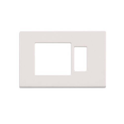 Placca UNEL + 1 foro resina bianca Venus Marlanvil 1869.B compatibile Magic